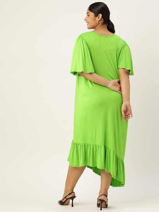 Plus Size Knitted A-Line Dress