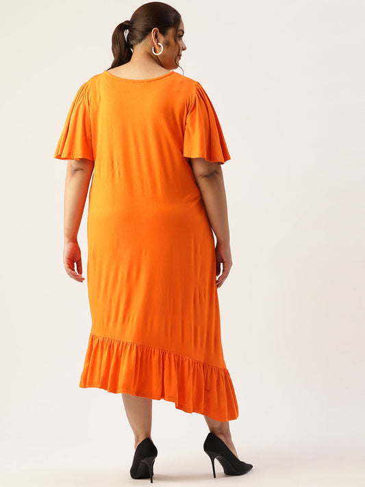 Plus Size Knitted A-Line Dress