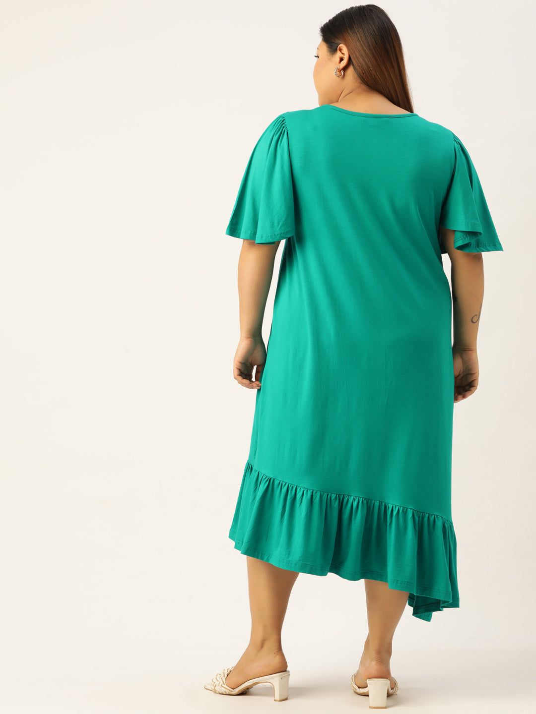 Plus Size Knitted A-Line Dress