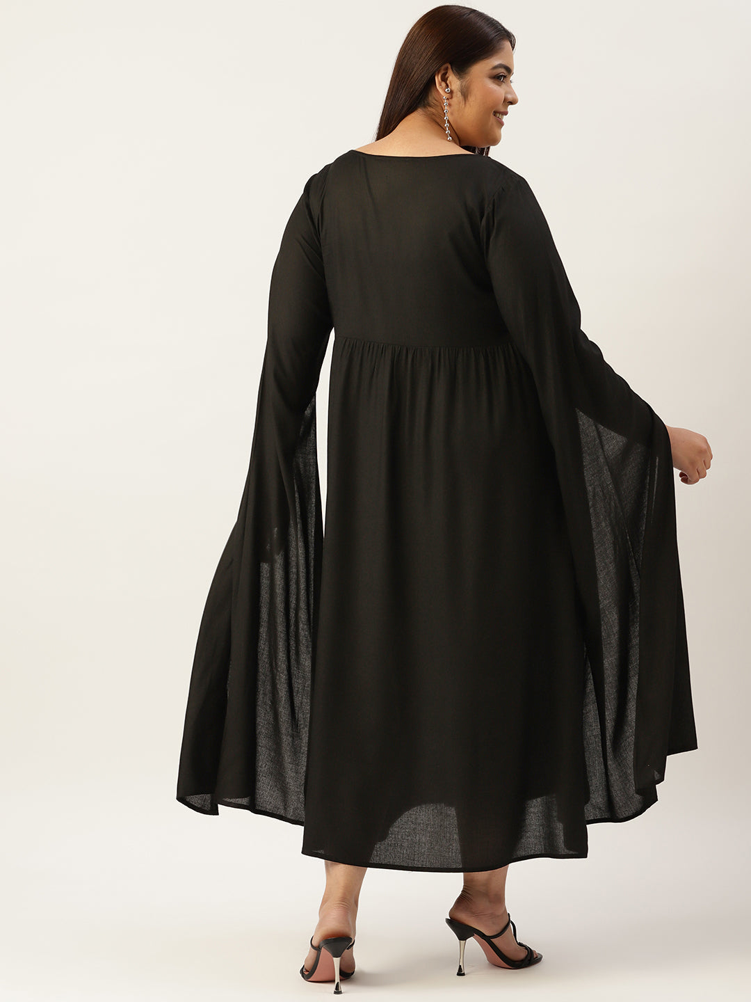 Plus Size A-Line Midi Dress