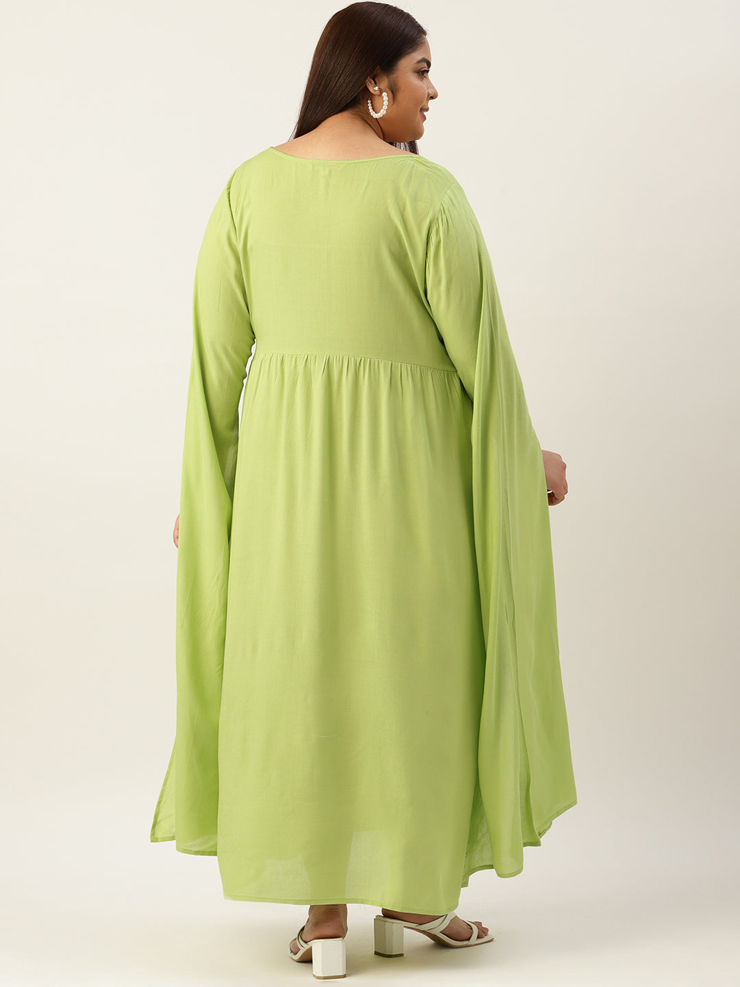 Plus Size A-Line Midi Dress