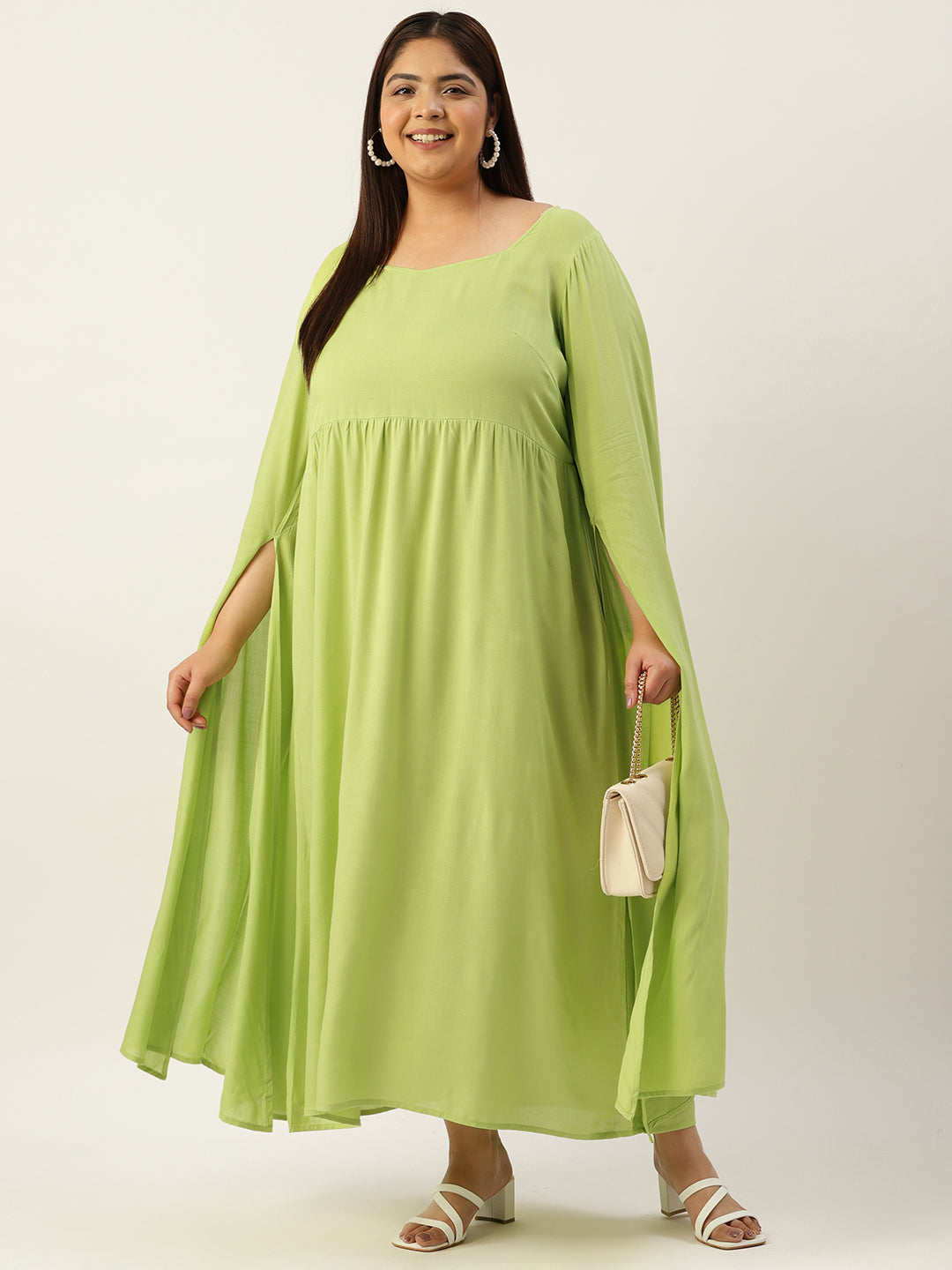 Plus Size A-Line Midi Dress