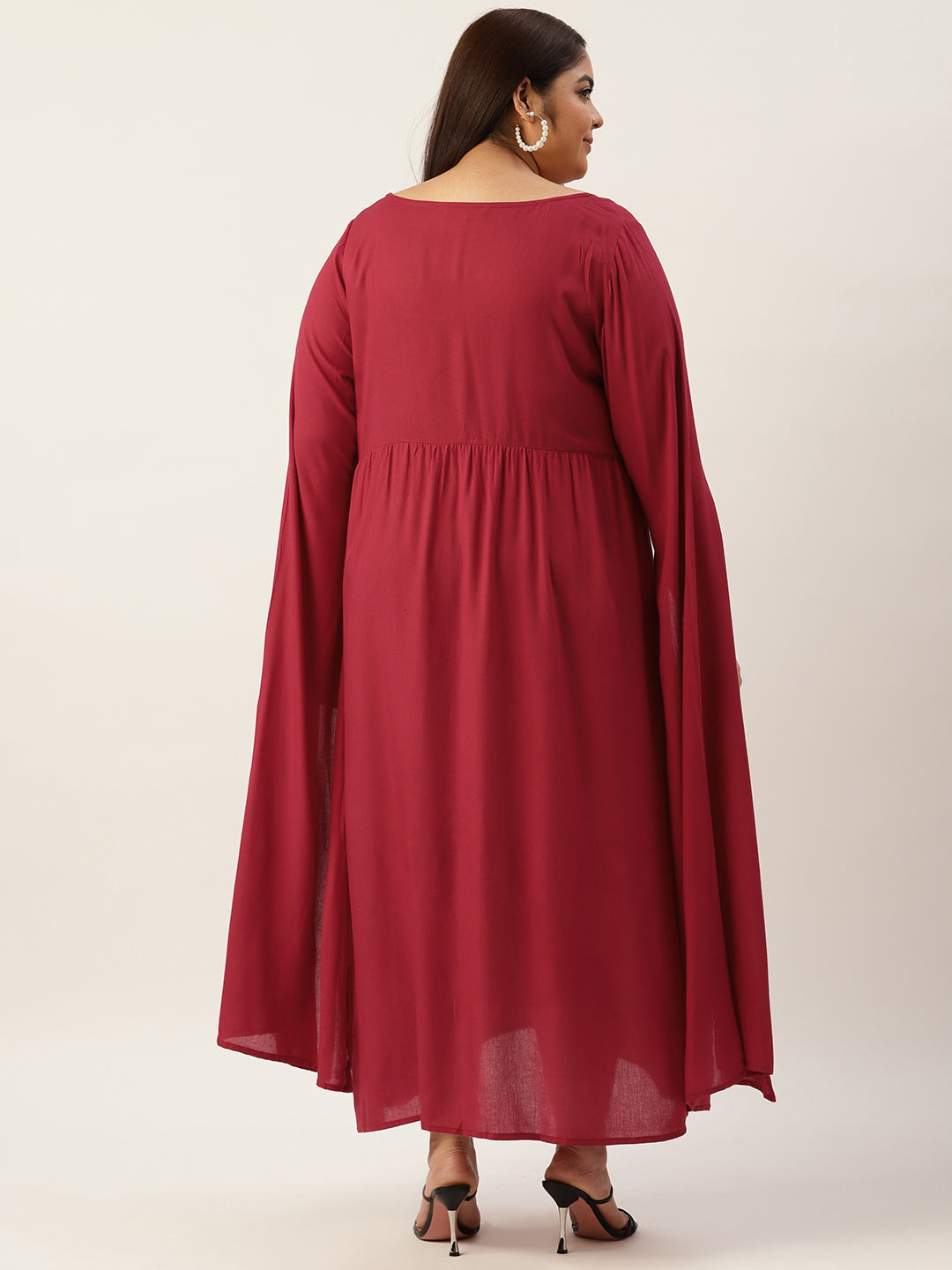 Plus Size A-Line Midi Dress