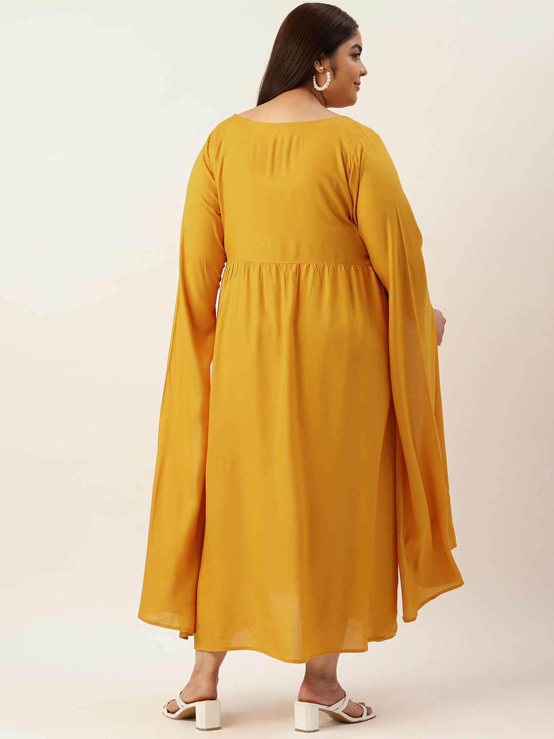 Plus Size A-Line Midi Dress