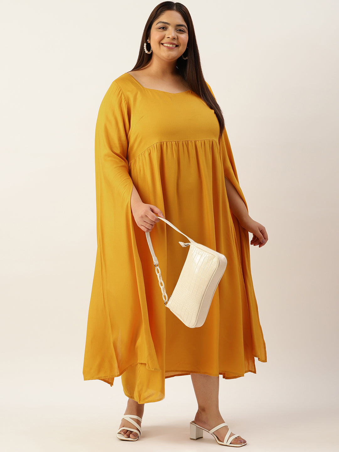Plus Size A-Line Midi Dress