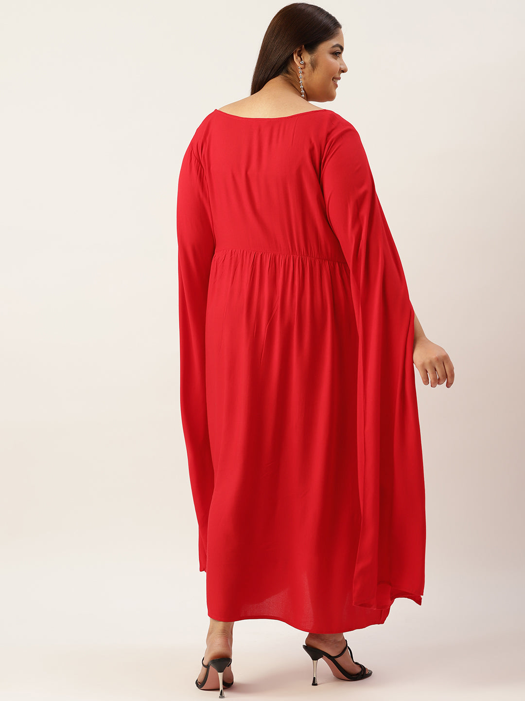 Plus Size A-Line Midi Dress