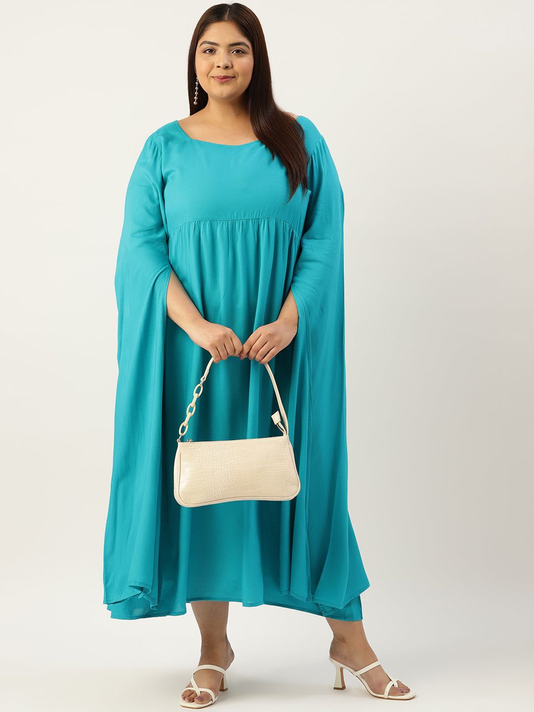 Plus Size A-Line Midi Dress