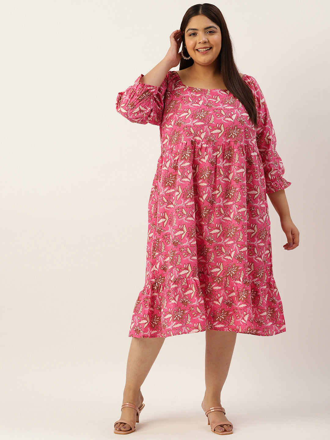 Modern Trendy Plus Size Women’s Dress