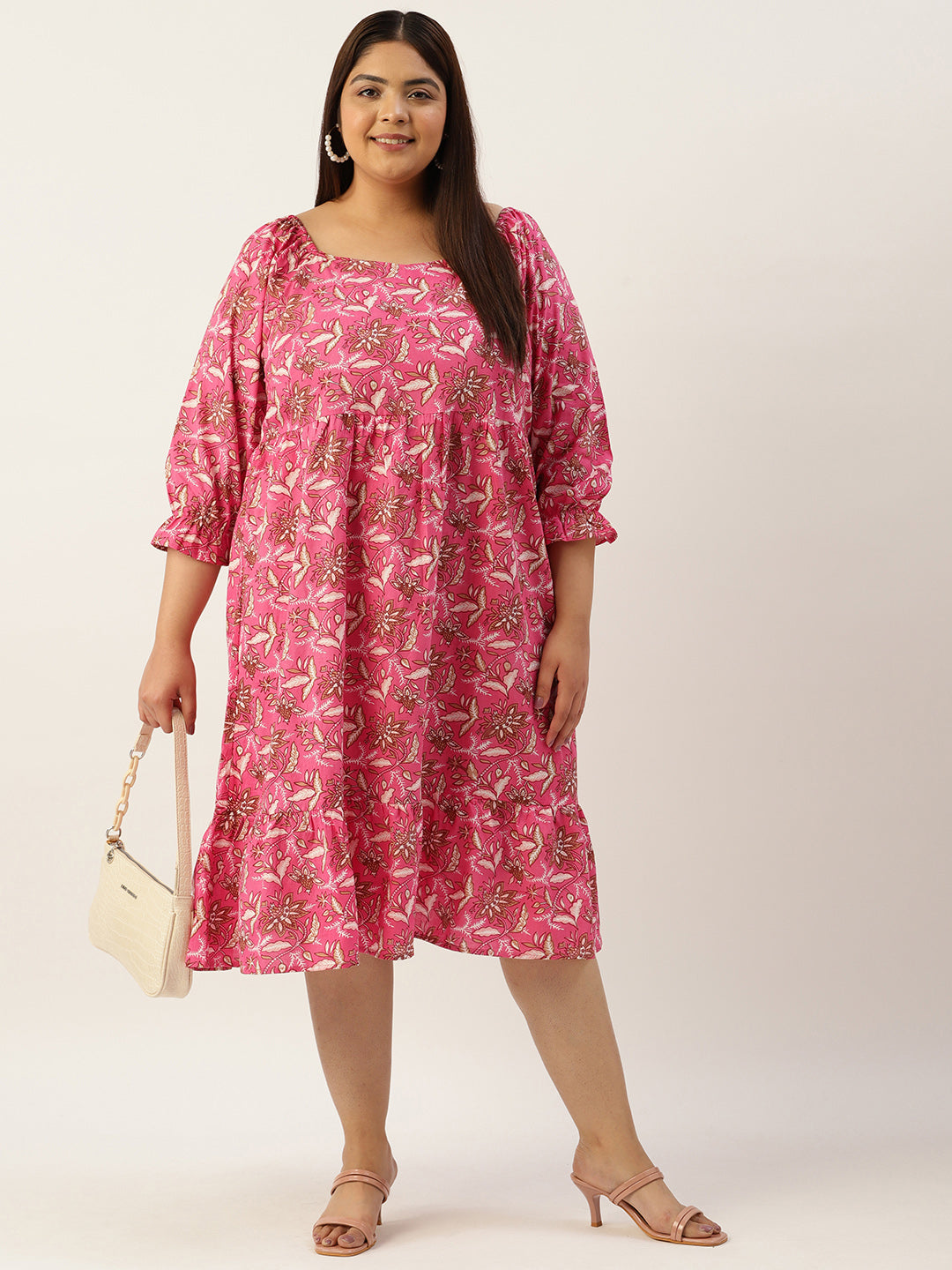 Modern Trendy Plus Size Women’s Dress