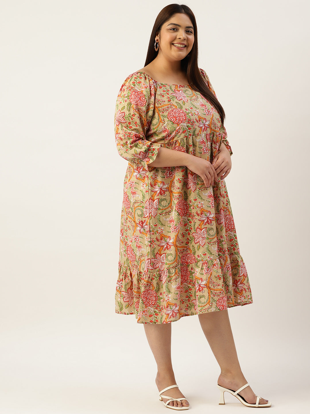 Modern Trendy Plus Size Women’s Dress