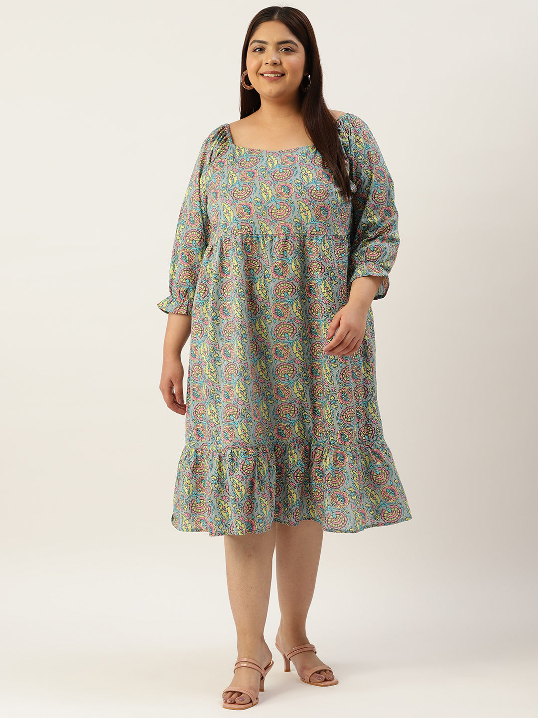 Modern Trendy Plus Size Women’s Dress