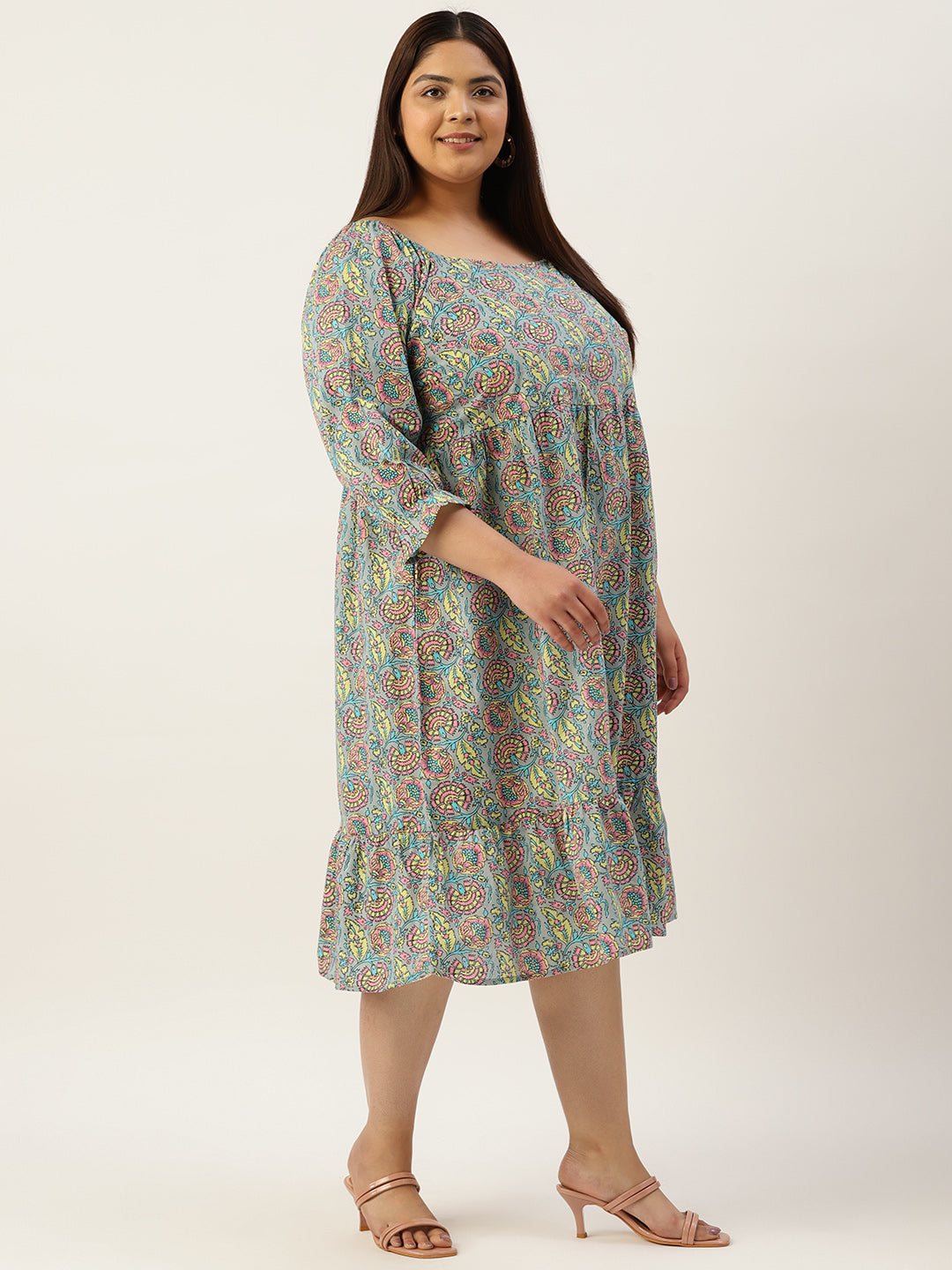 Modern Trendy Plus Size Women’s Dress