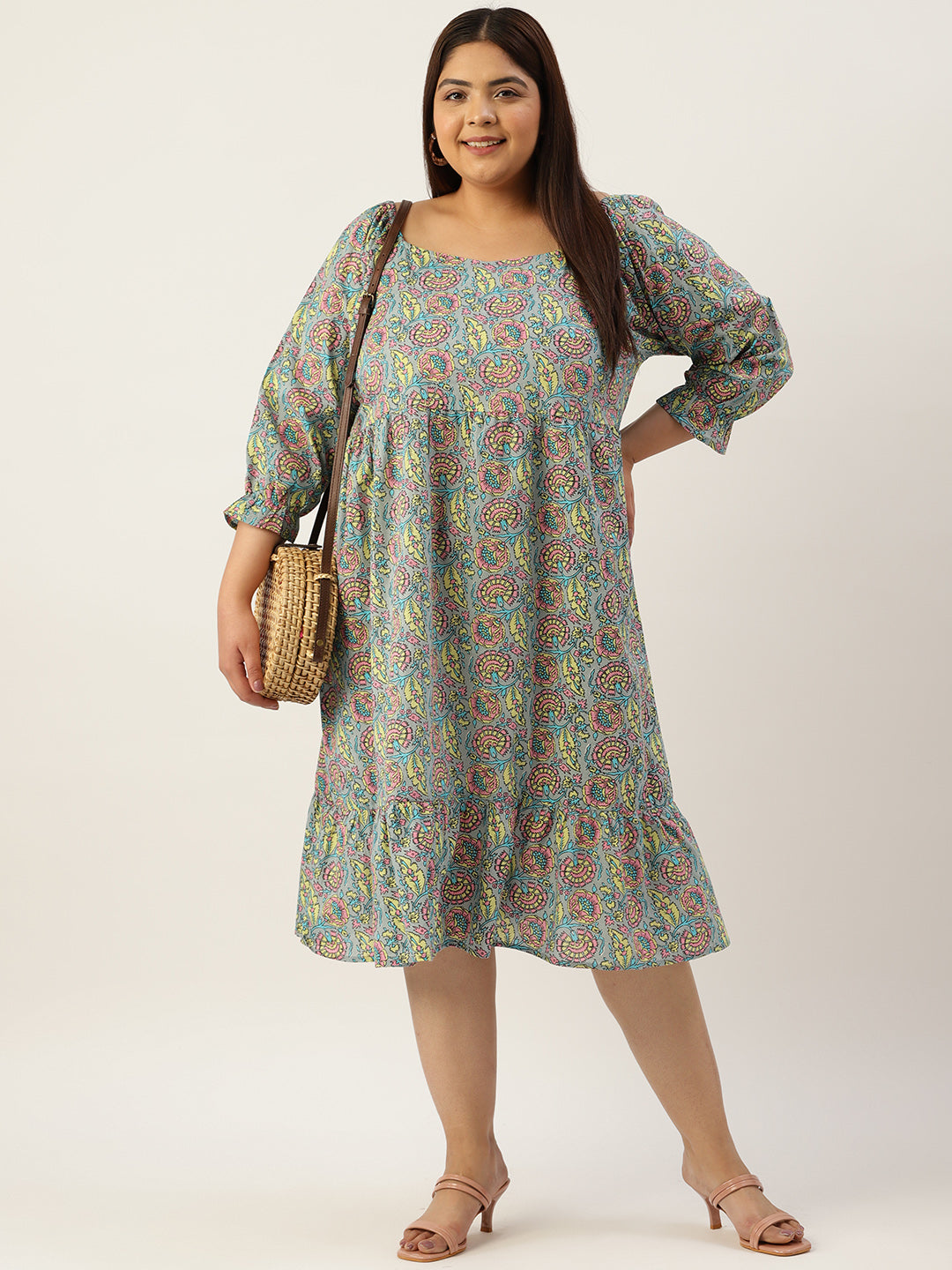Modern Trendy Plus Size Women’s Dress
