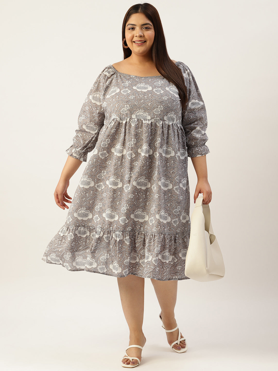 Modern Trendy Plus Size Women’s Dress