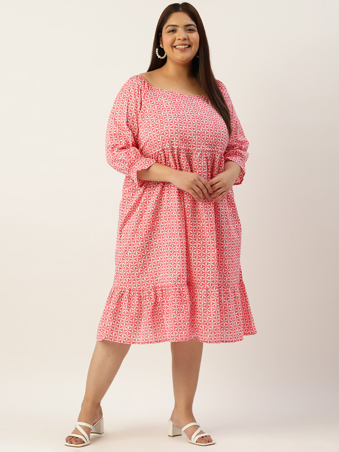 Modern Trendy Plus Size Women’s Dress