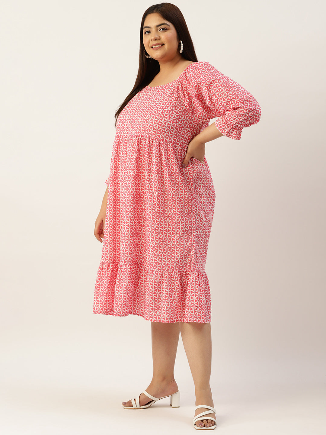 Modern Trendy Plus Size Women’s Dress