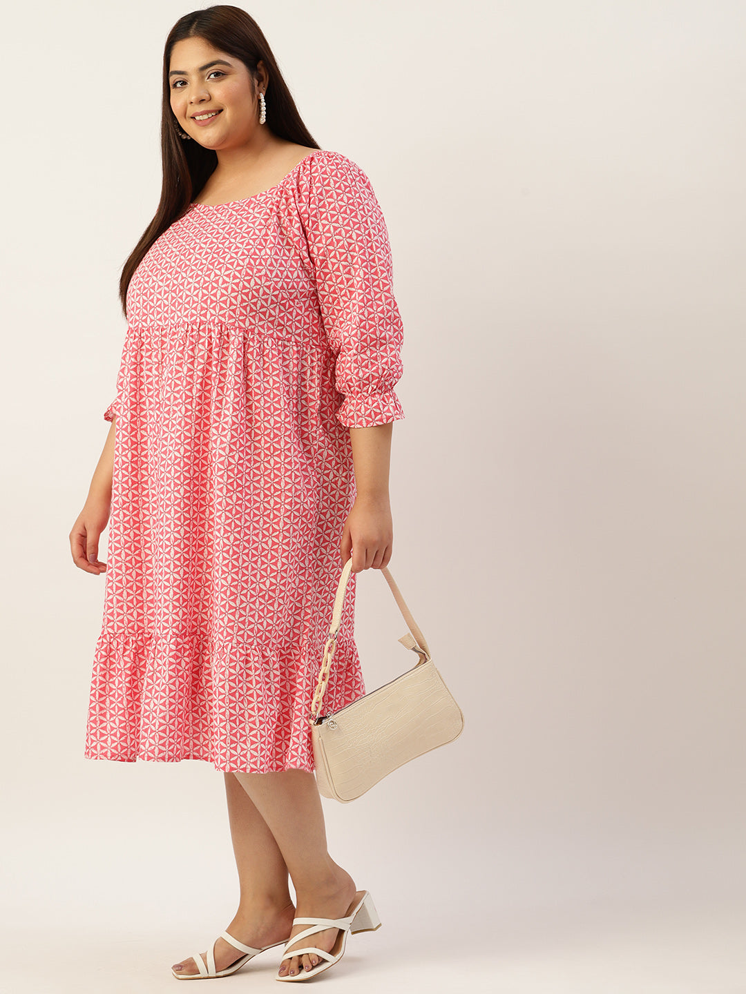 Modern Trendy Plus Size Women’s Dress