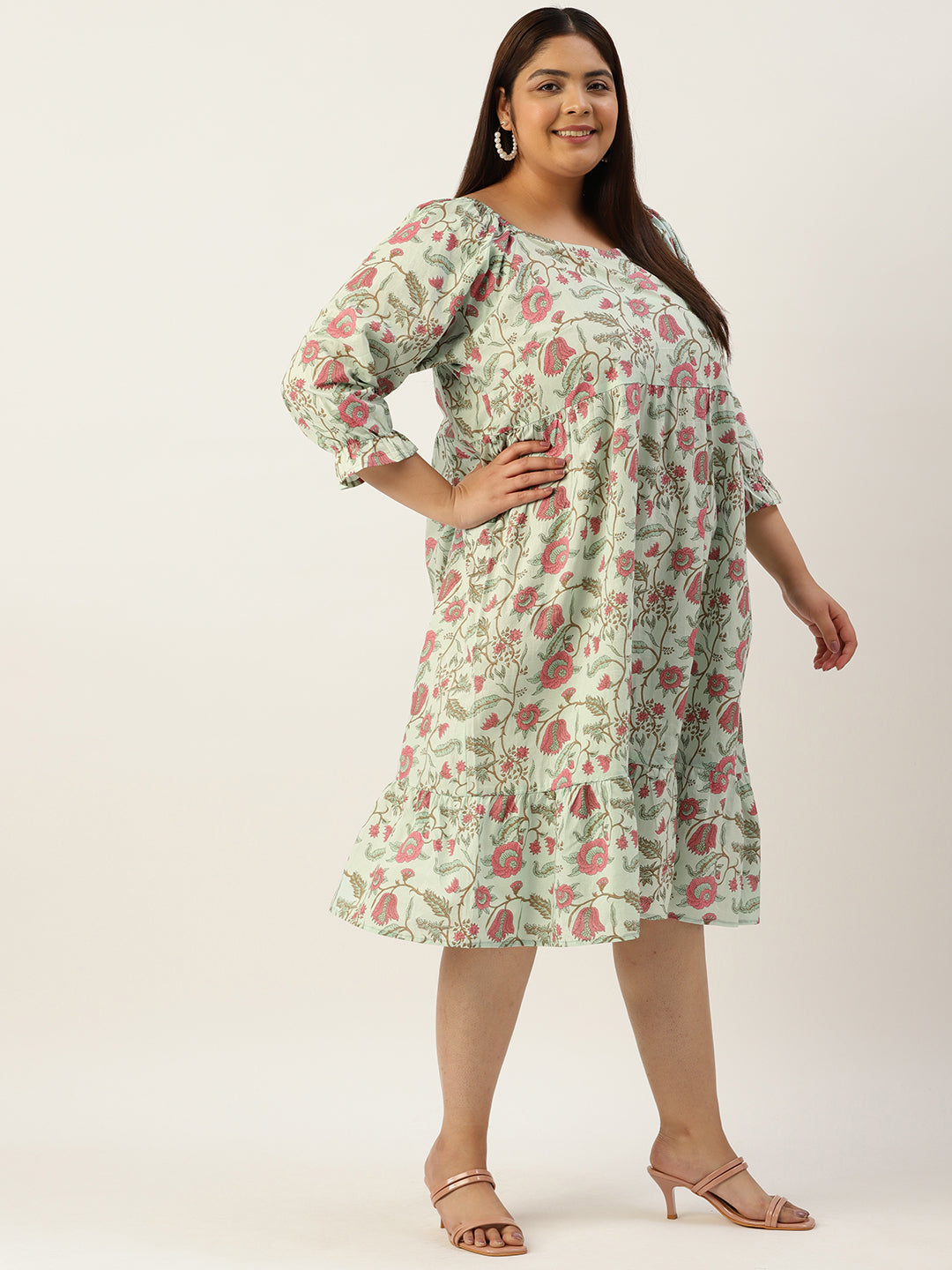 Modern Trendy Plus Size Women’s Dress