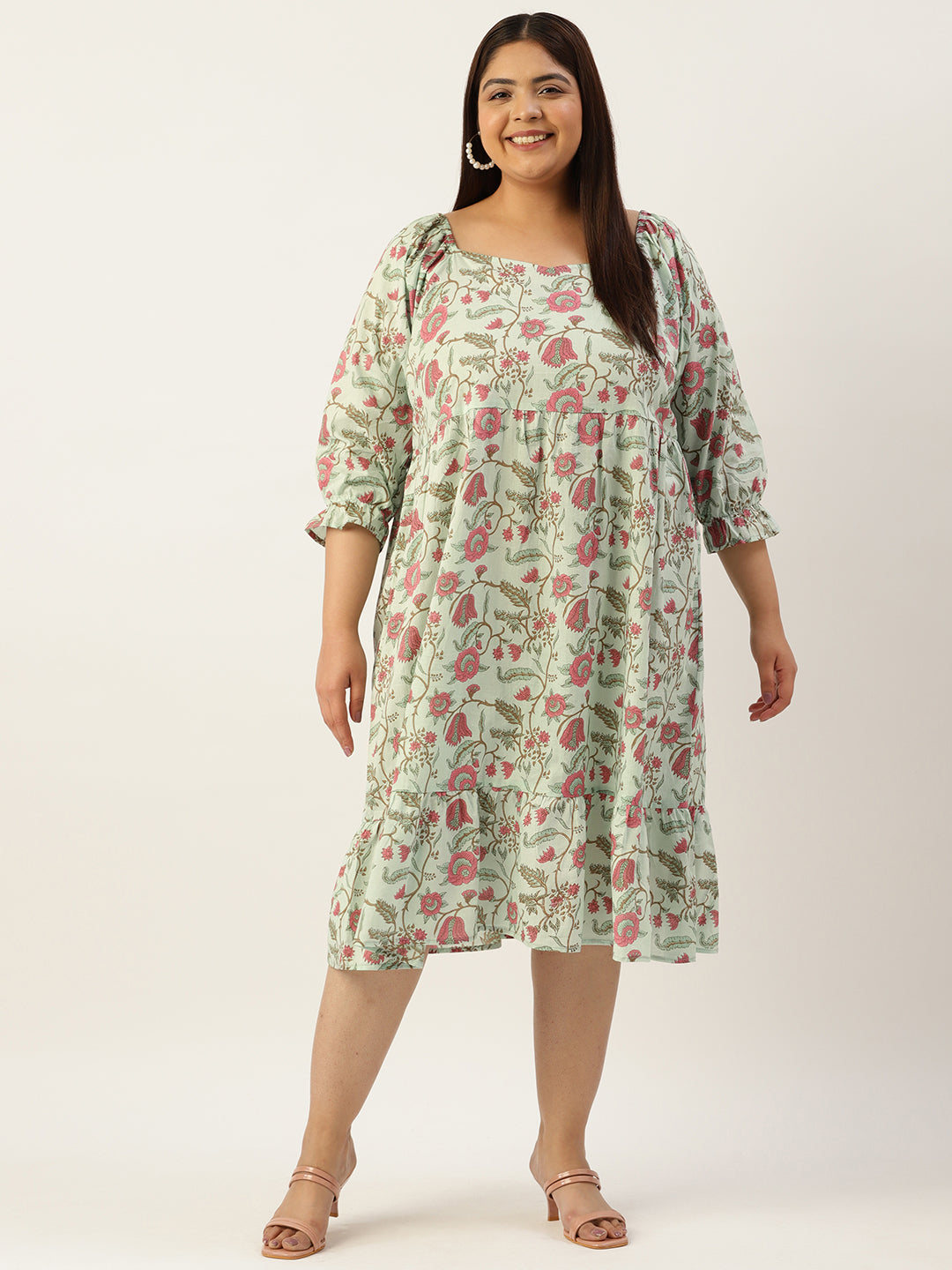 Modern Trendy Plus Size Women’s Dress