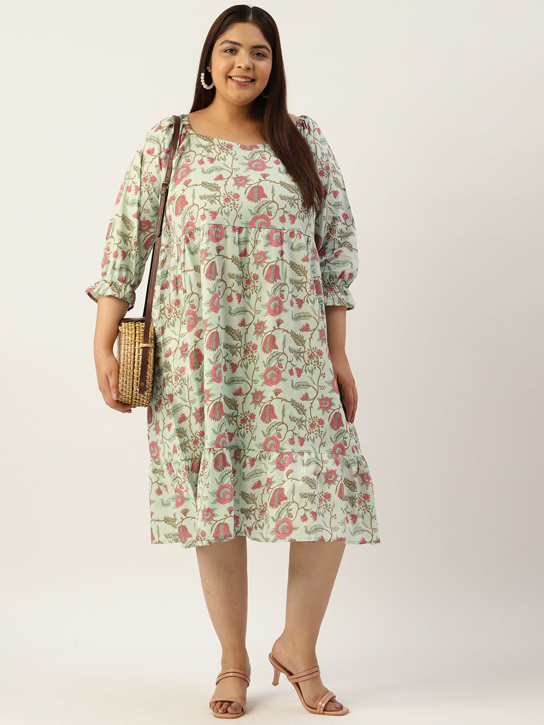 Modern Trendy Plus Size Women’s Dress