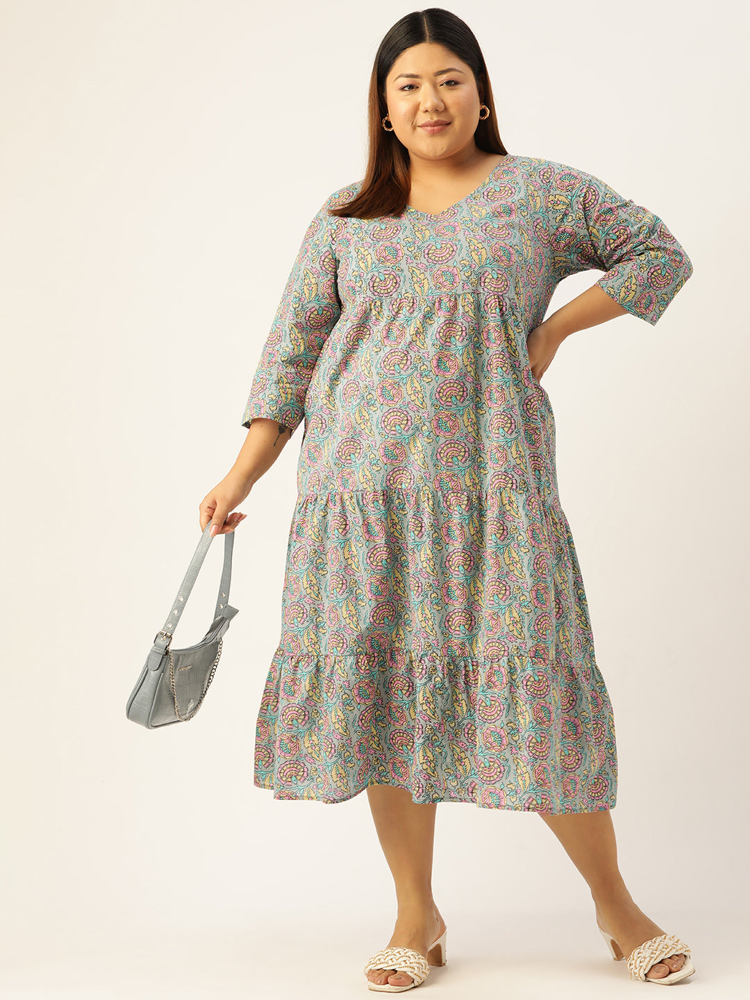 Modern Trendy Plus Size Women’s Dress