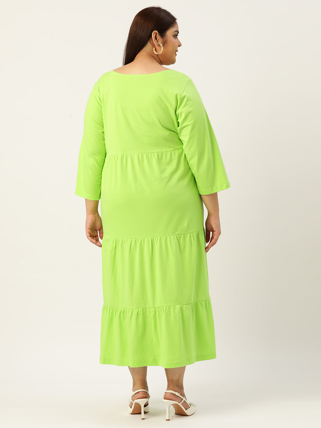 Plus Size Knitted A-Line Dress