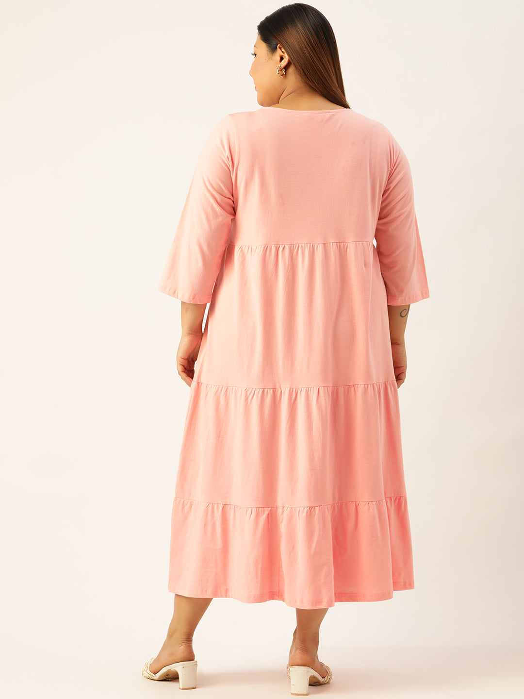Plus Size Knitted A-Line Dress
