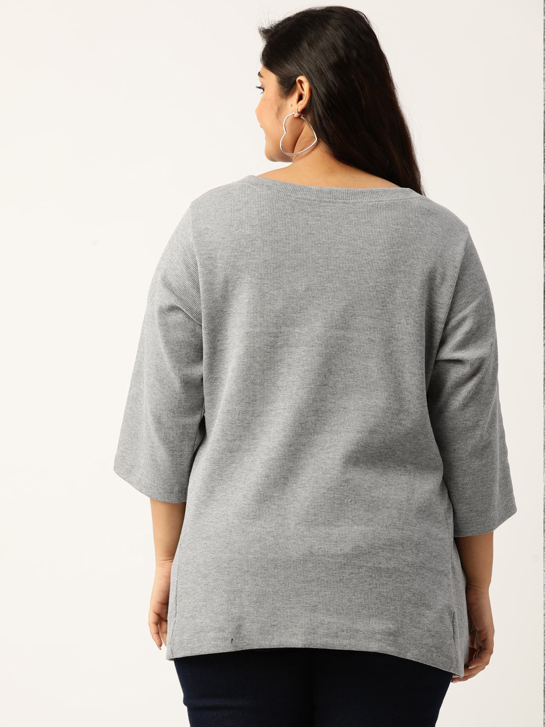 Plus Size Cotton Rib Top