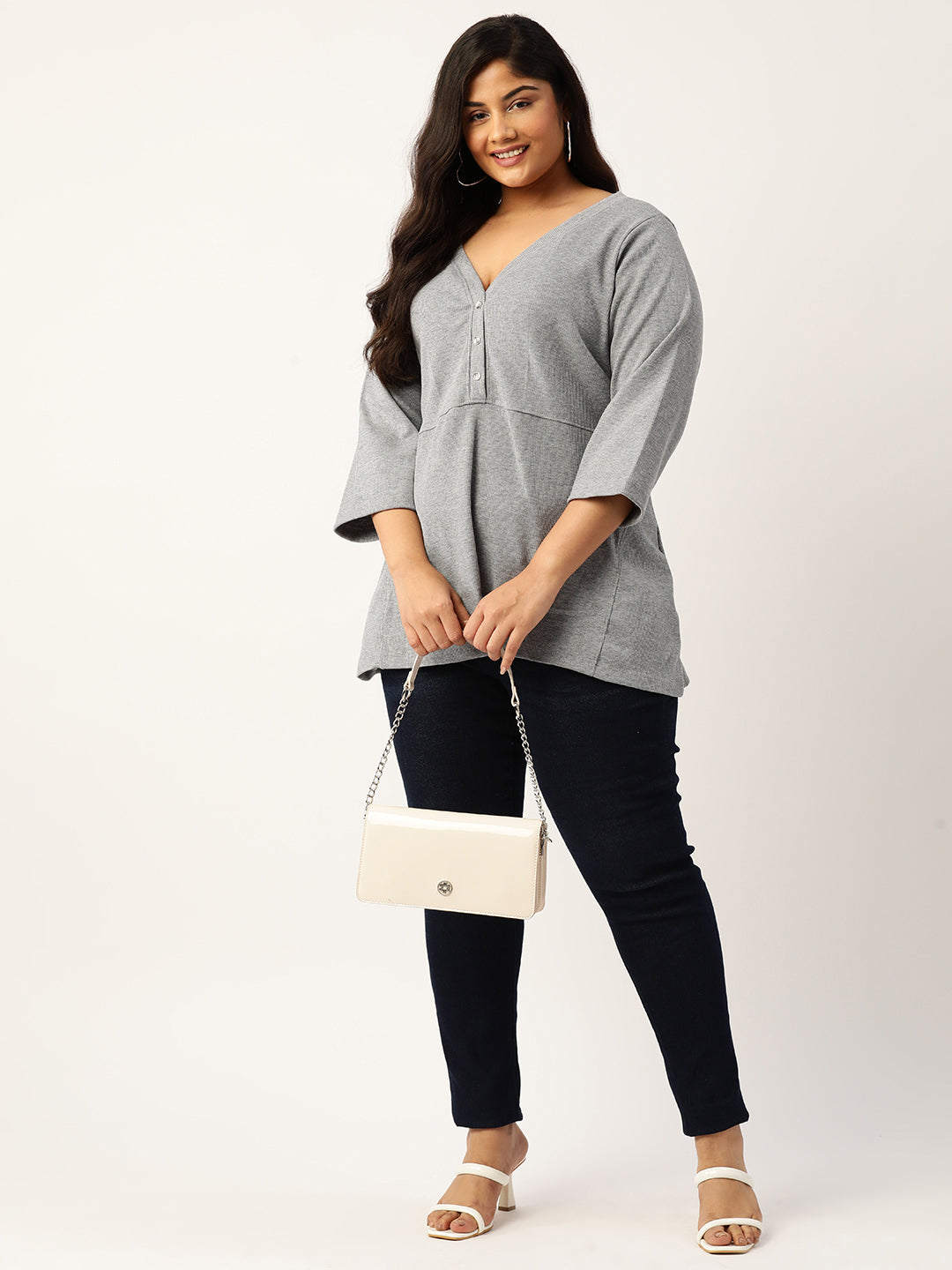 Plus Size Cotton Rib Top