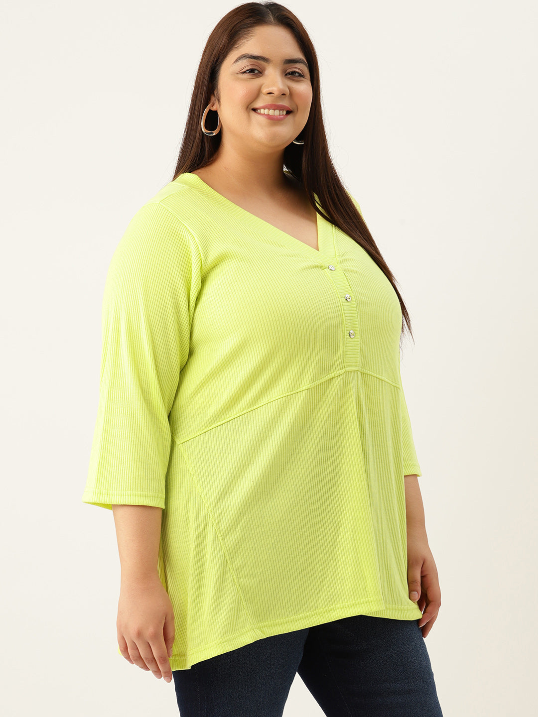 Plus Size Cotton Rib Top