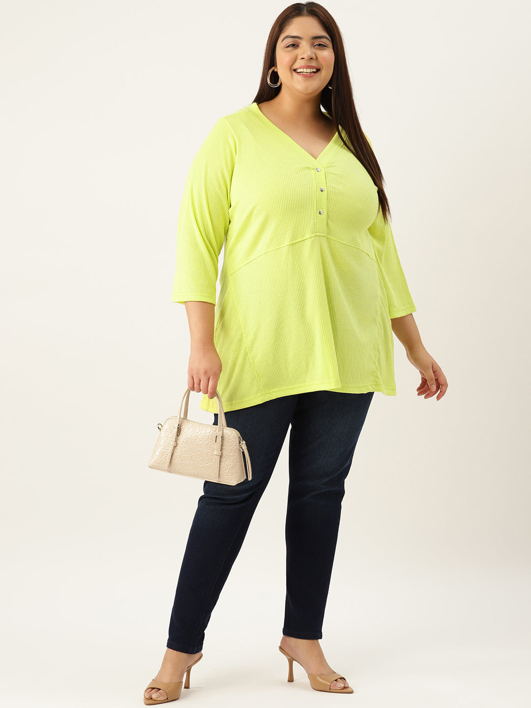 Plus Size Cotton Rib Top