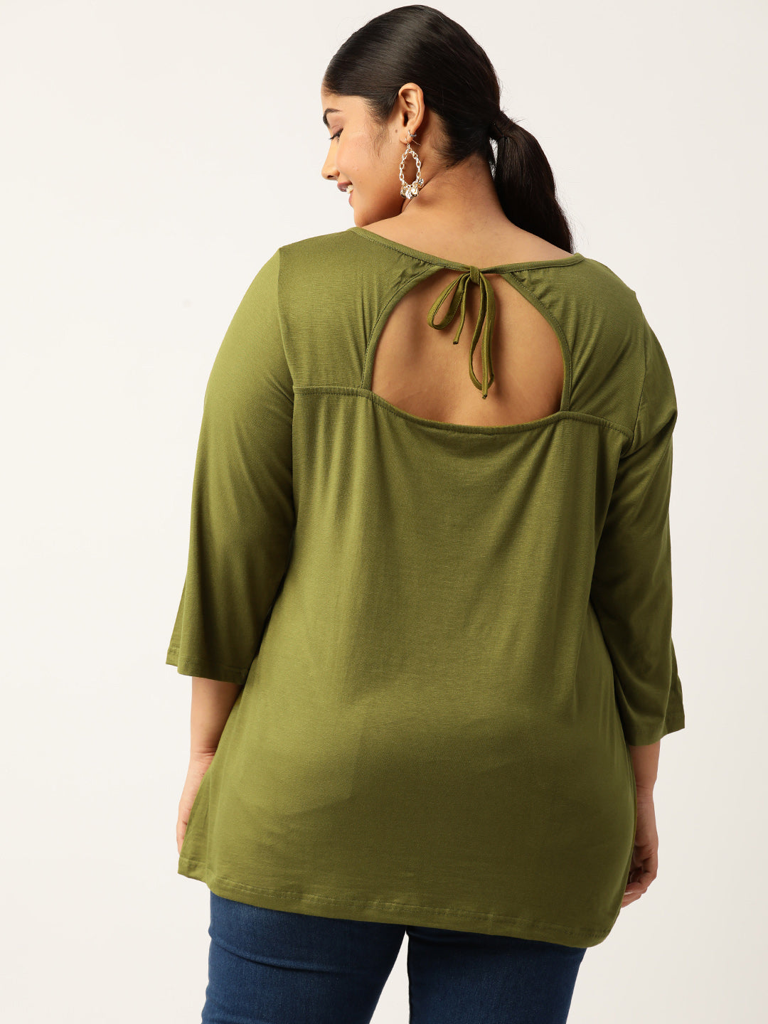 Plus Size A-Line Knitted Top