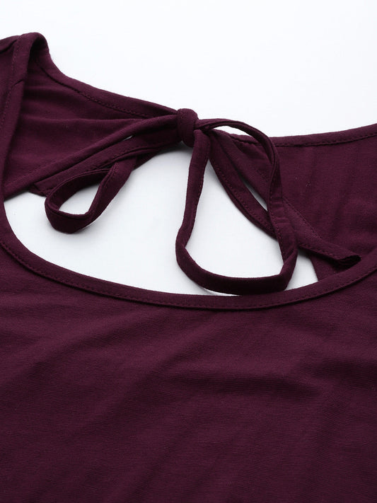 Plus Size A-Line Knitted Top