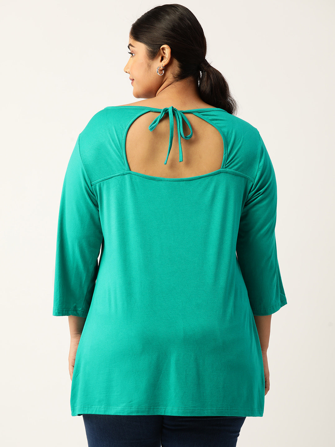 Plus Size A-Line Knitted Top