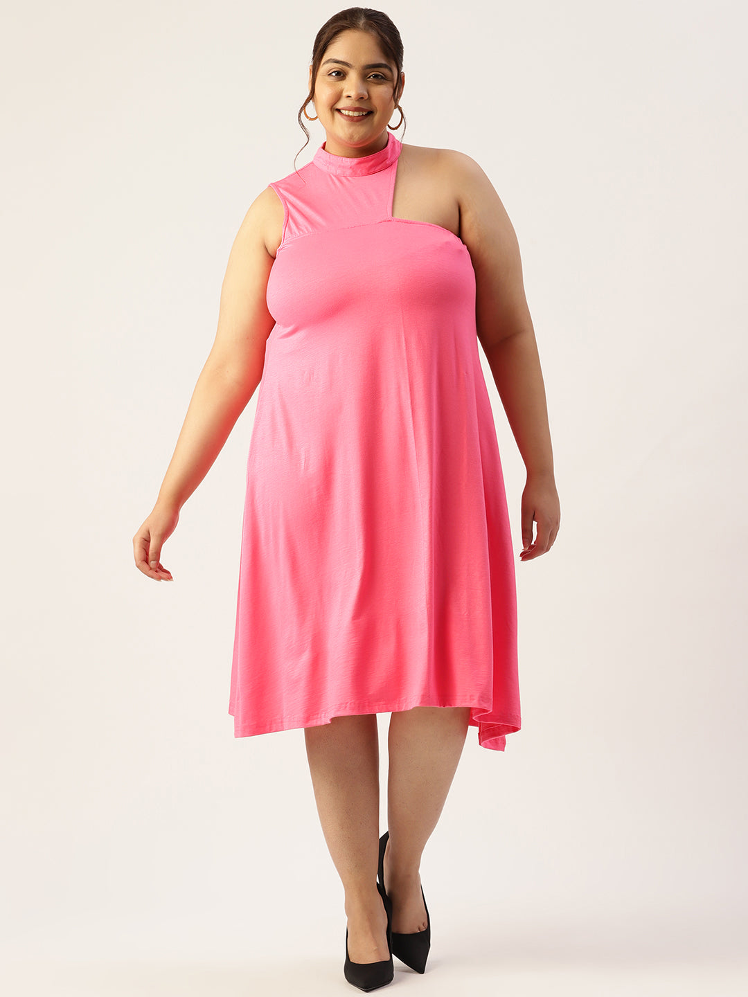 Plus Size A-Line Knitted Dress