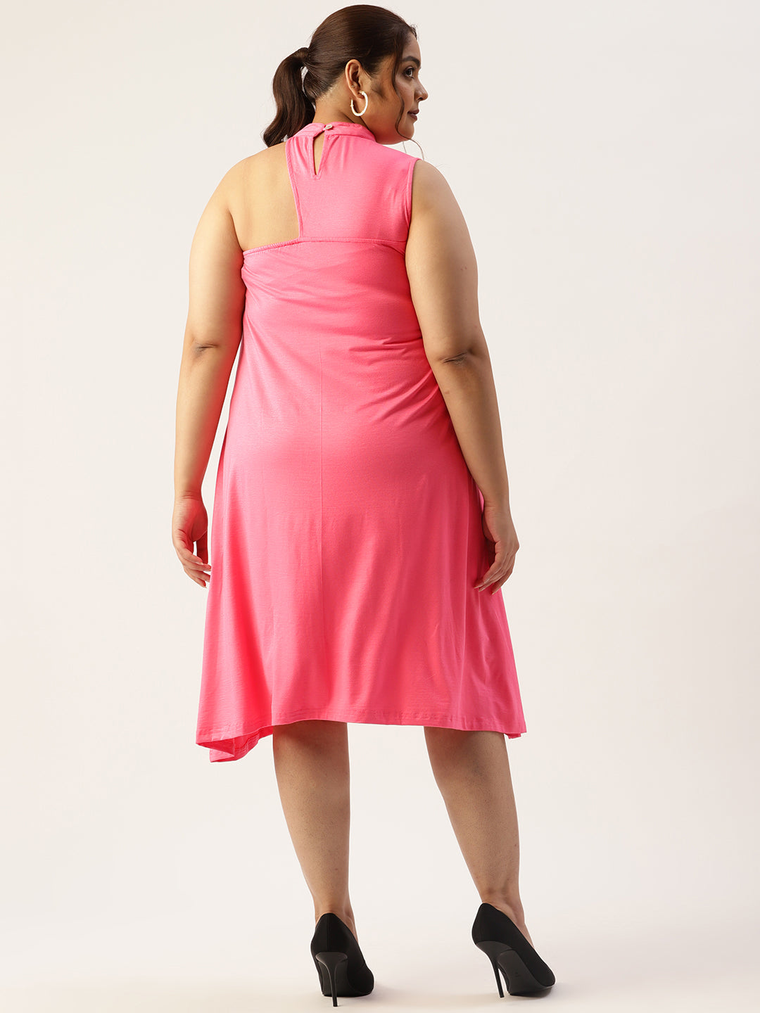 Plus Size A-Line Knitted Dress
