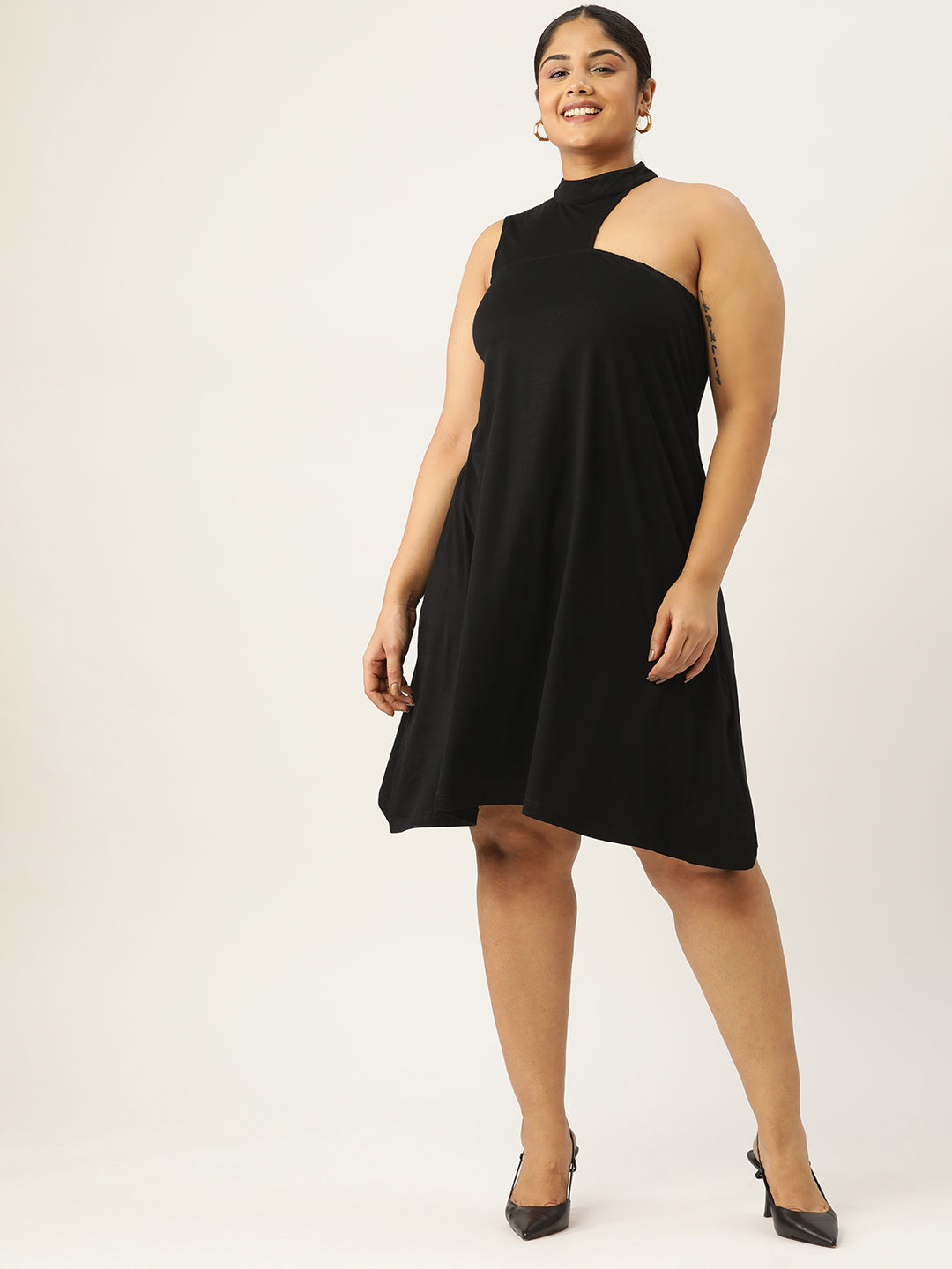 Plus Size A-Line Knitted Dress