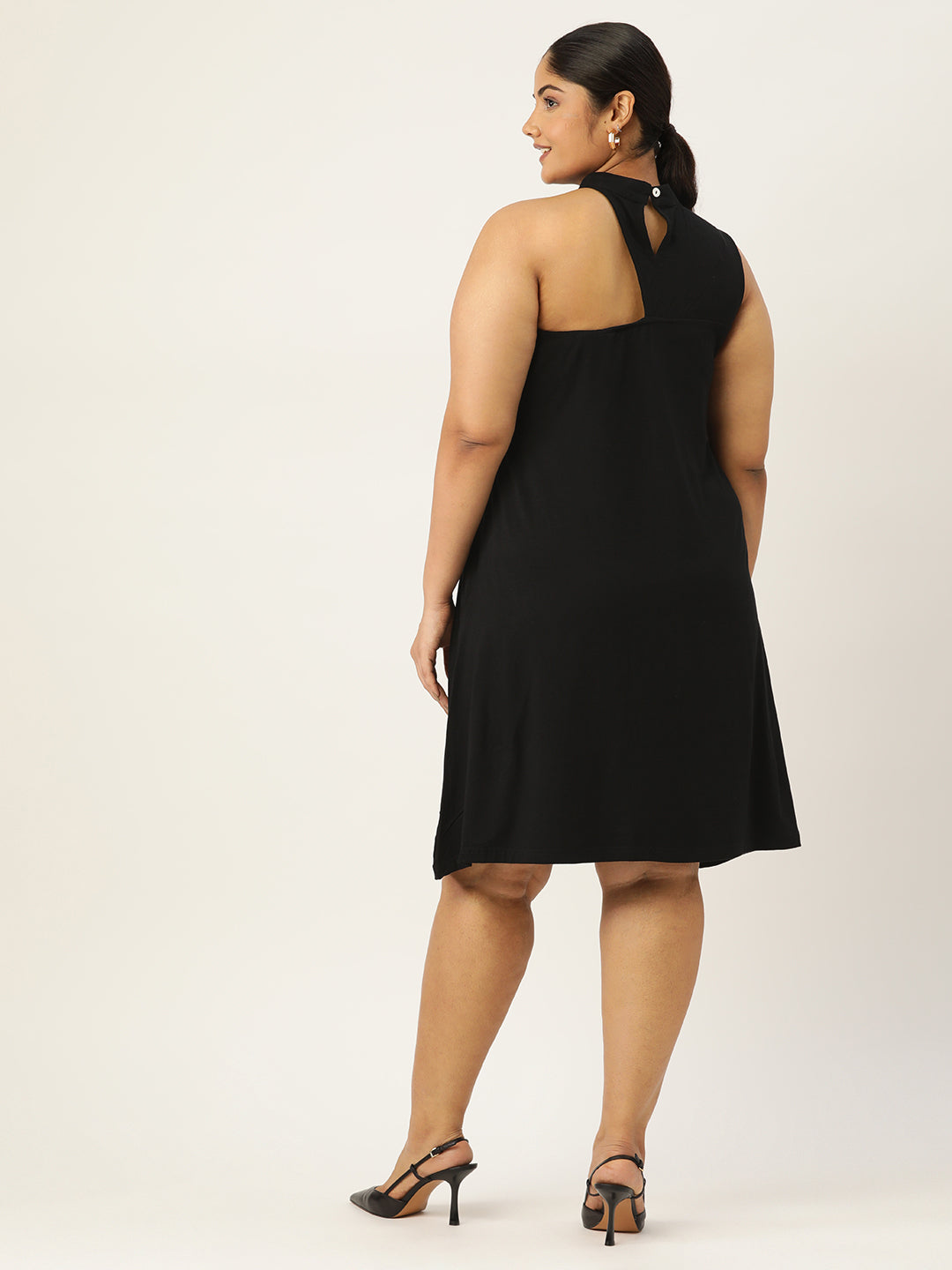 Plus Size A-Line Knitted Dress