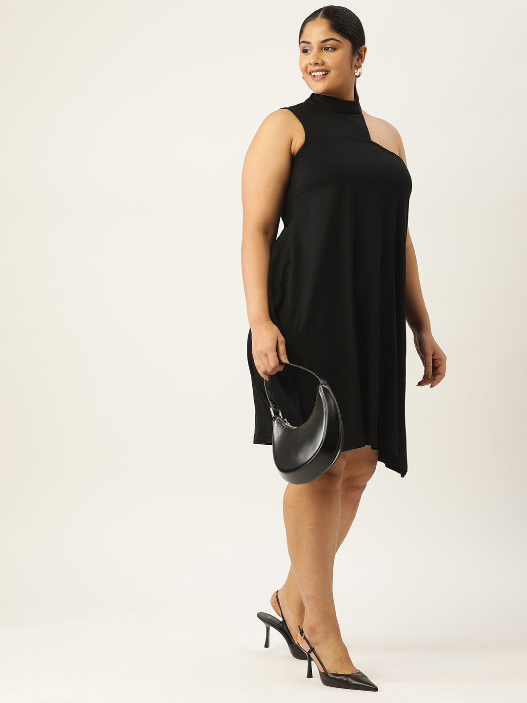 Plus Size A-Line Knitted Dress