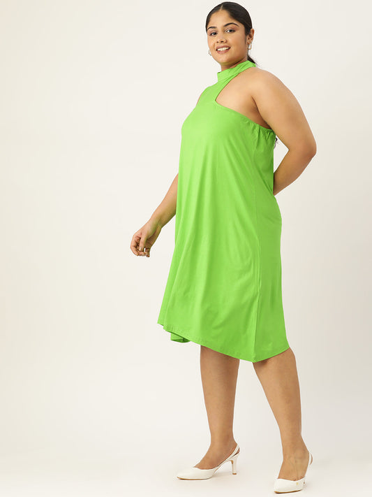 Plus Size A-Line Knitted Dress