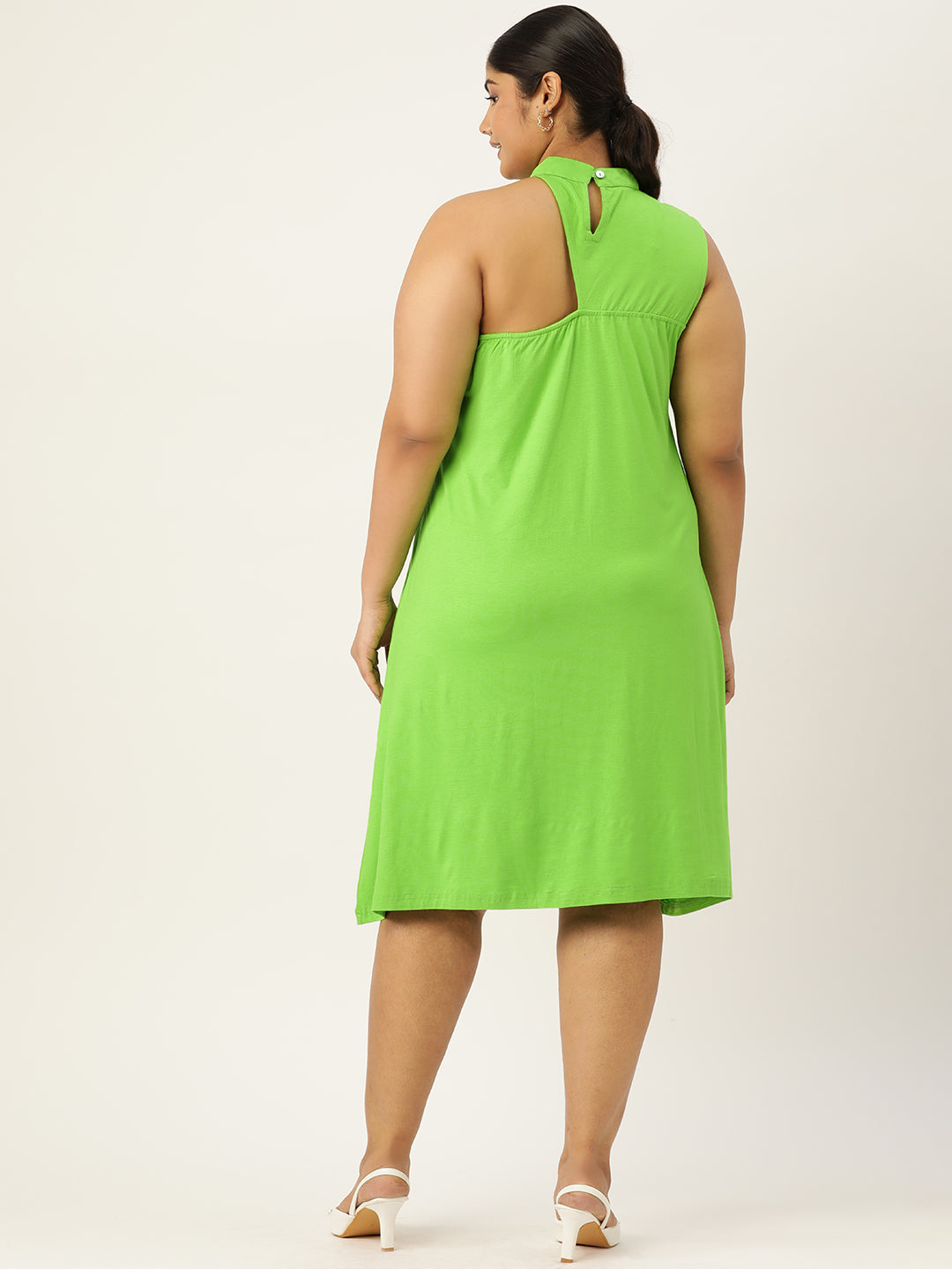 Plus Size A-Line Knitted Dress