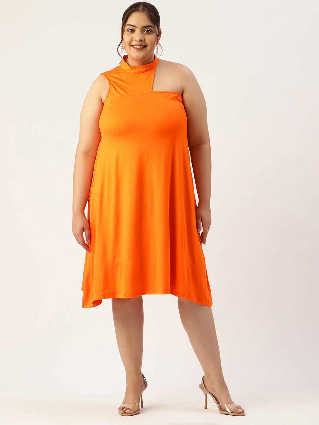 Plus Size A-Line Knitted Dress