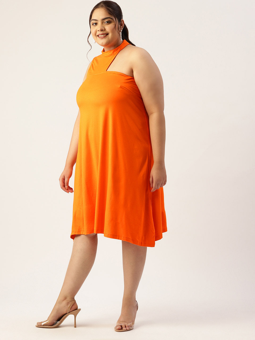 Plus Size A-Line Knitted Dress