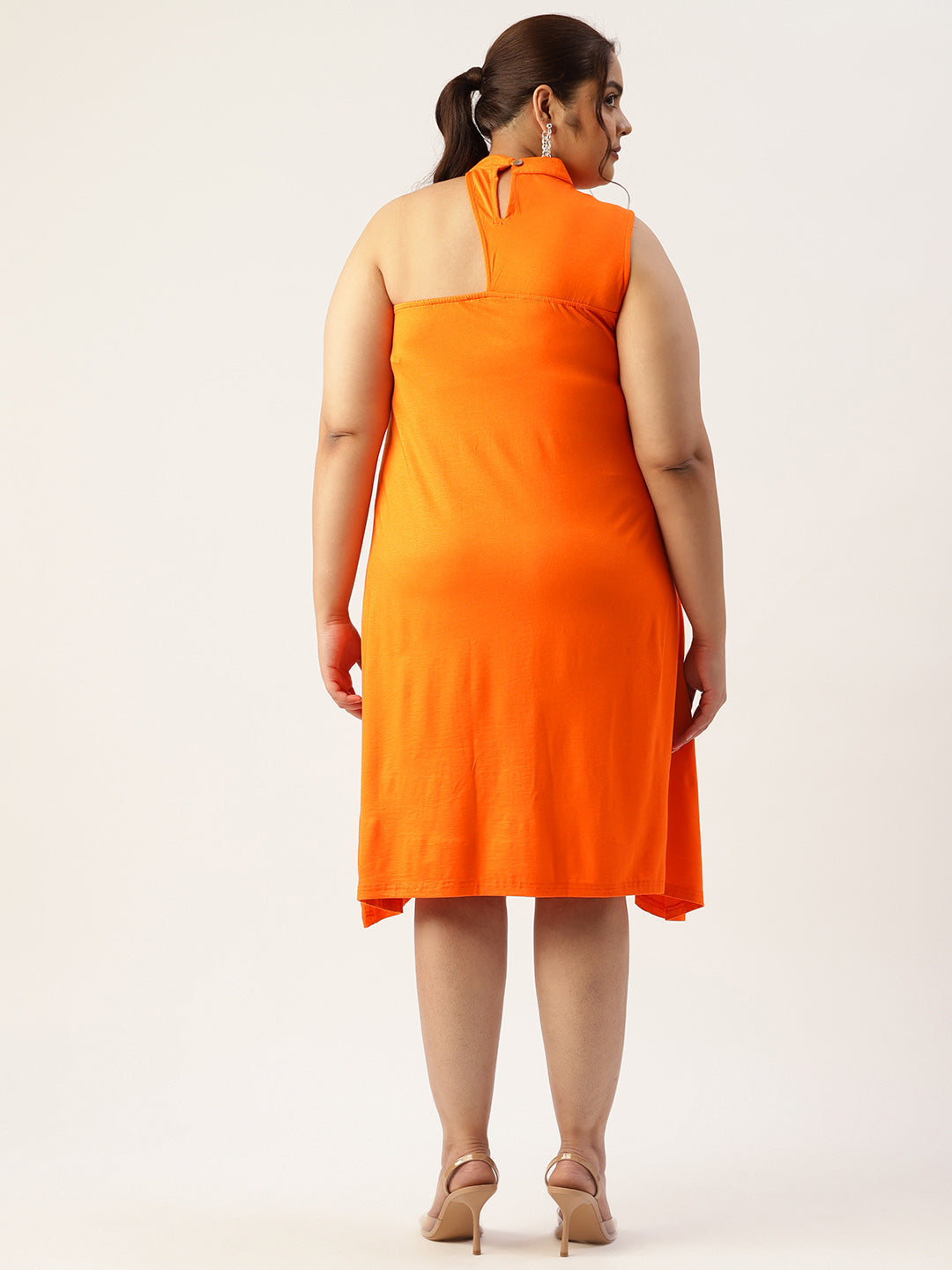Plus Size A-Line Knitted Dress