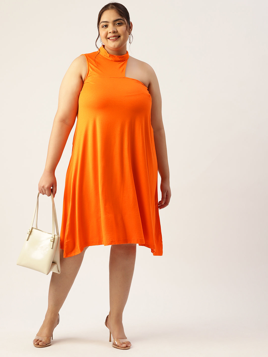 Plus Size A-Line Knitted Dress
