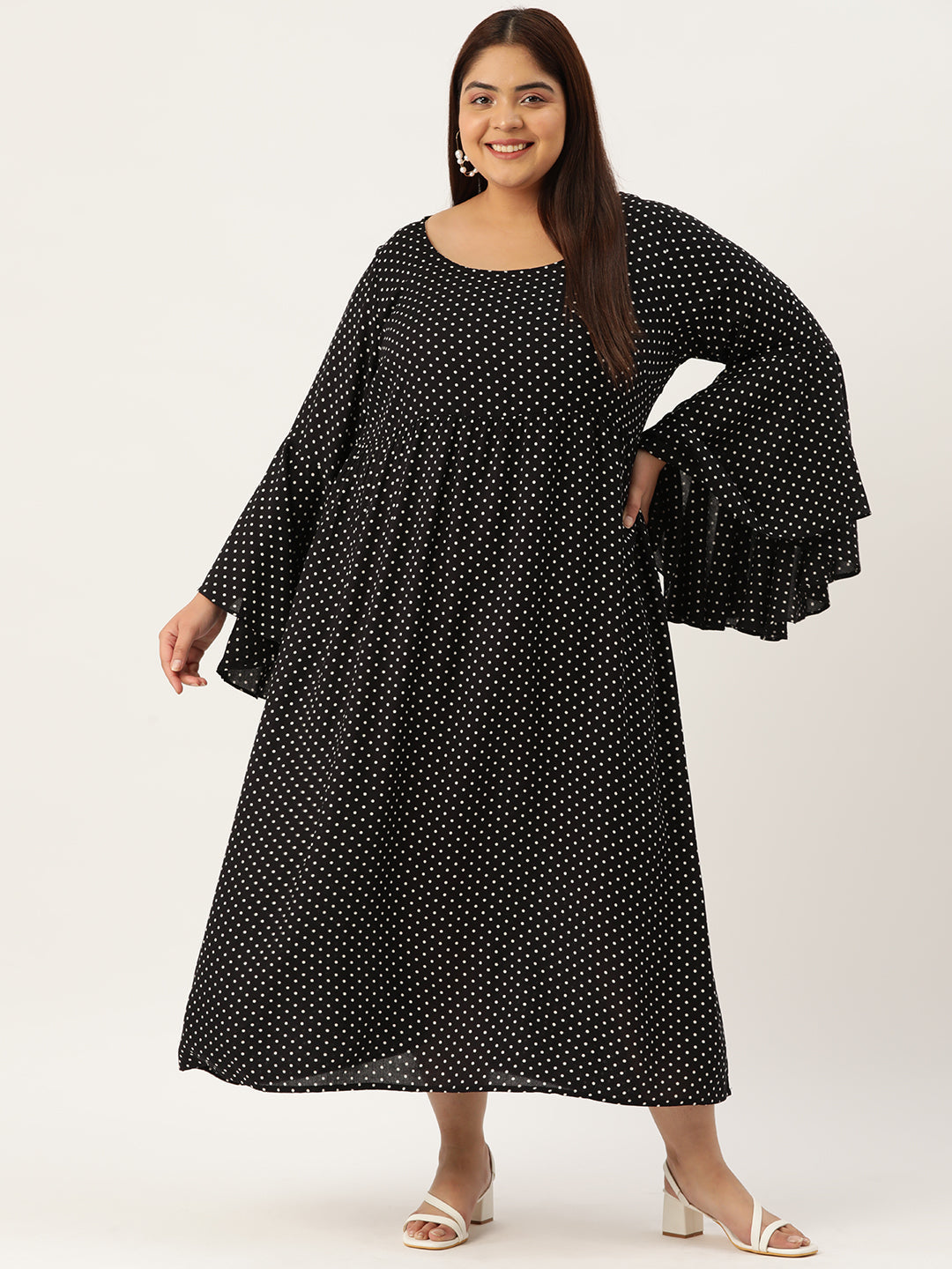 Plus Size A-Line Maxi Dress