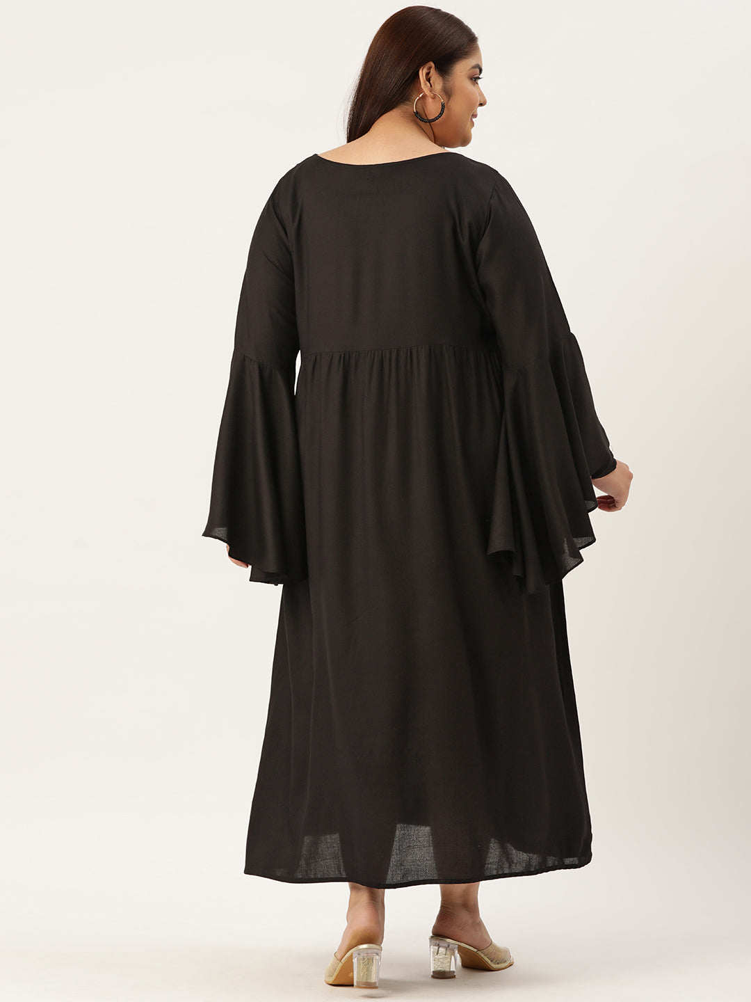 Plus Size A-Line Maxi Dress