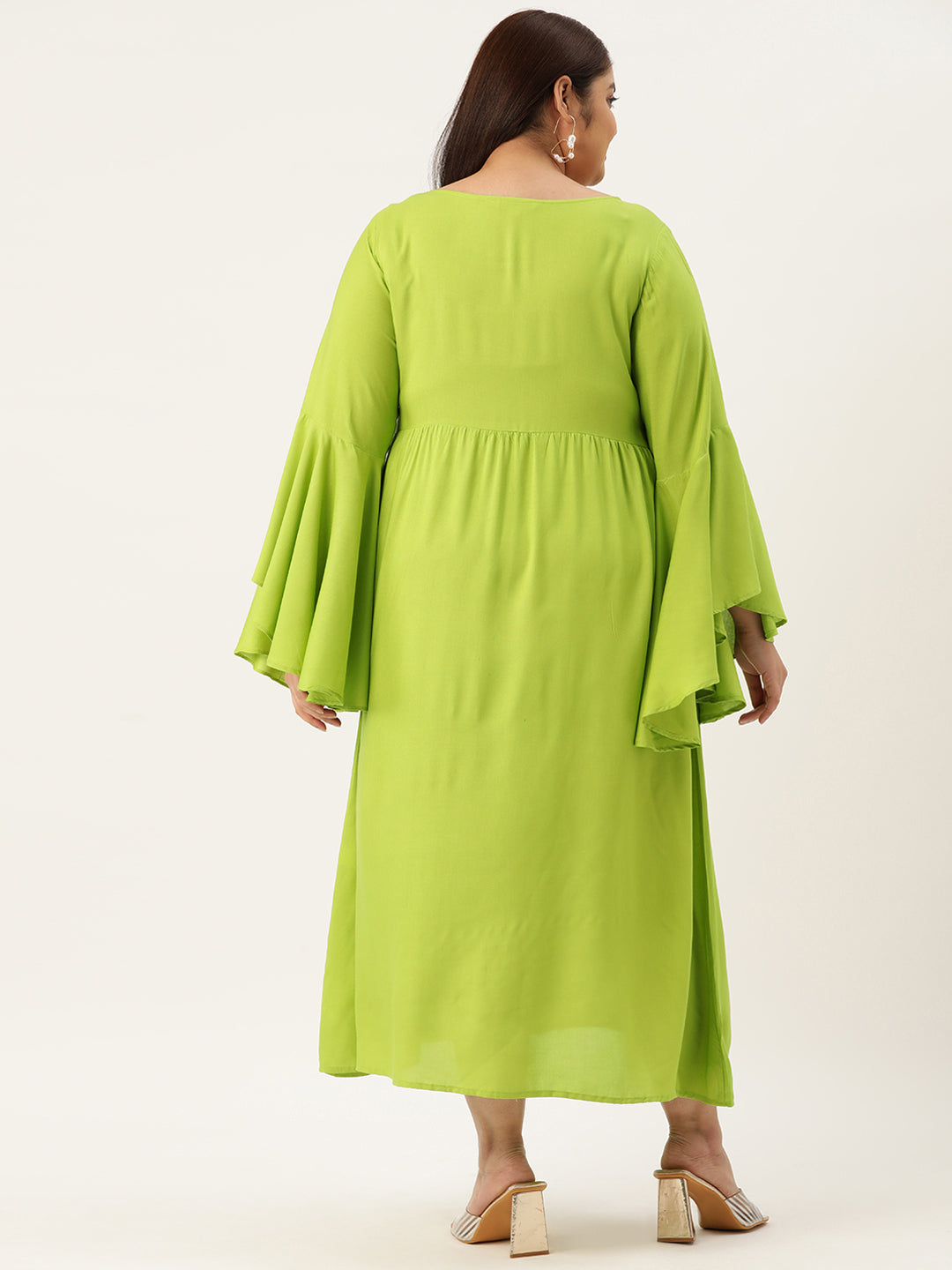 Plus Size A-Line Maxi Dress