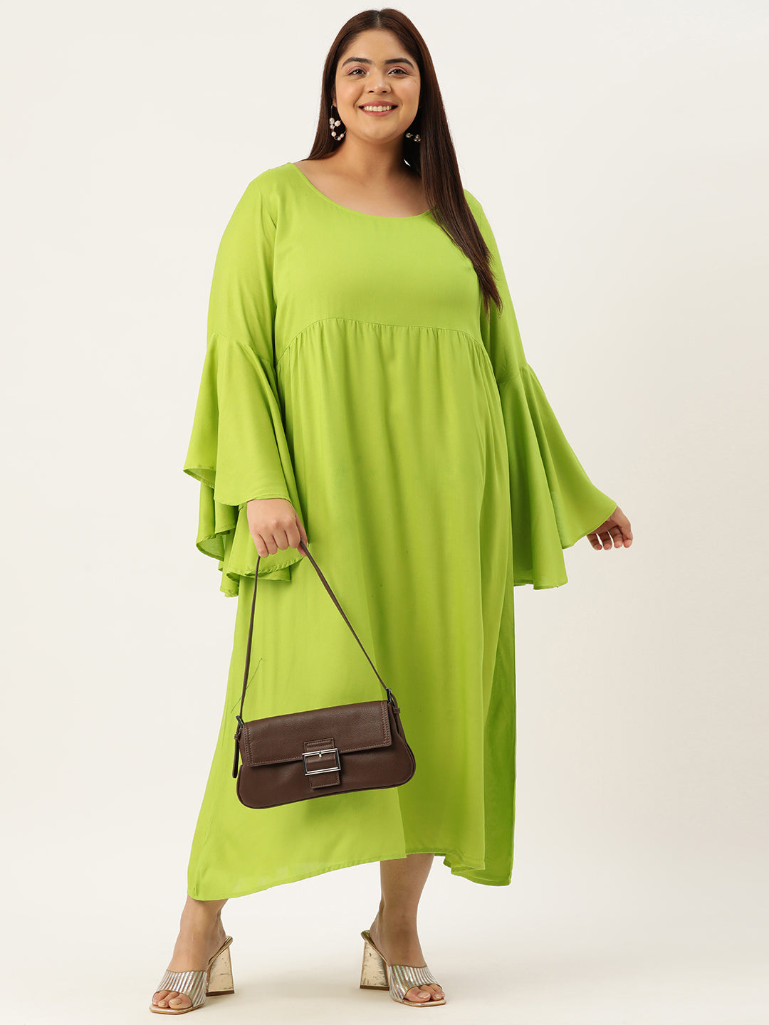 Plus Size A-Line Maxi Dress