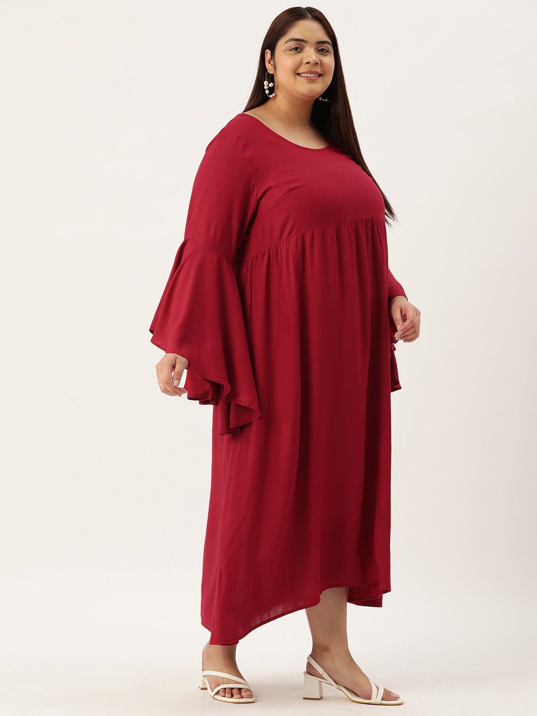 Plus Size A-Line Maxi Dress